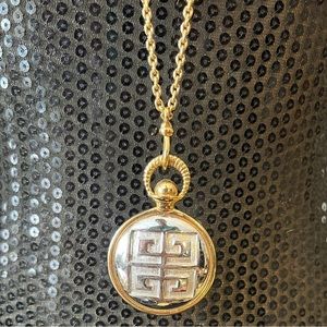 Givenchy Necklace W/ Reversible Silver/Gold Logo